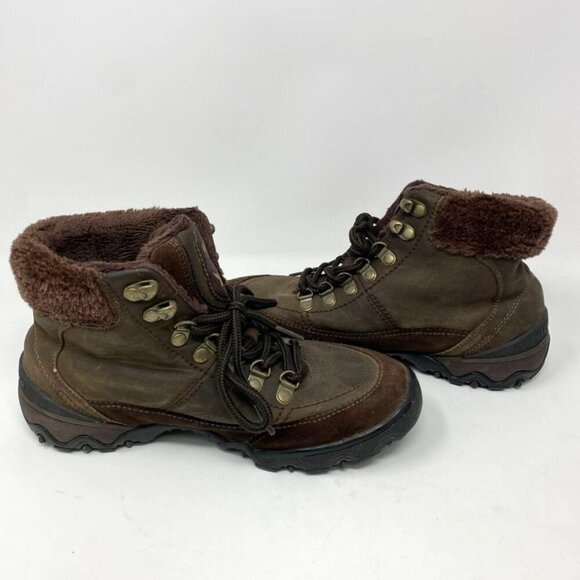 Mephisto West Women's Waterproof Insulated Snow Hiking Booties Faux Fur Size 7 - Picture 8 of 10